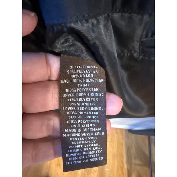 Michael Kors Men's XL Black Jacket With Hidden Hood & Multiple Pockets - Picture 6 of 6